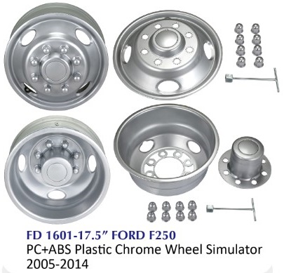 „Chrome“ sunkvežimių ratų simuliatorius FD-1601-17,5" FORD F250